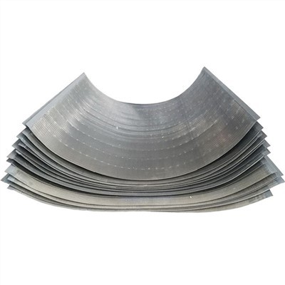 Schermatura in filo metallico a cuneo curvo